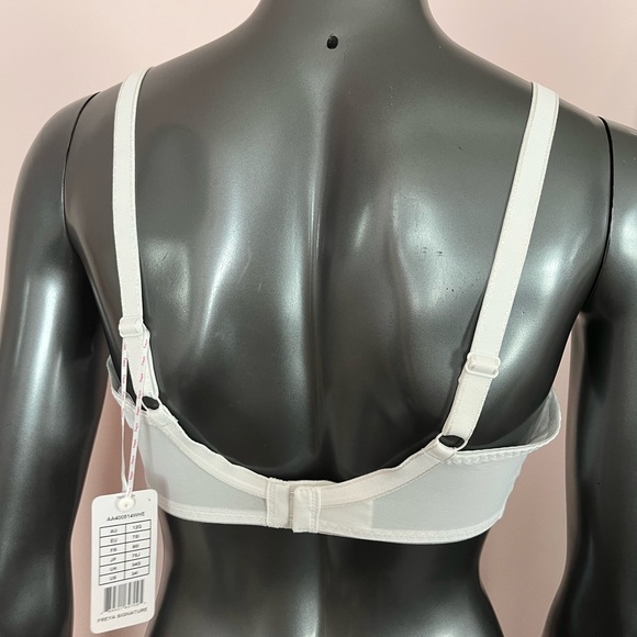 NWT Freya White Lace Plunge Bra size 34L - Picture 2 of 7